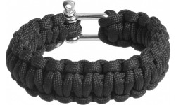 Bransoletka paracord BCB, czarna