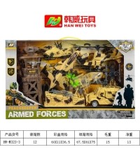 MEGA Military Set with Figures and Vehicles