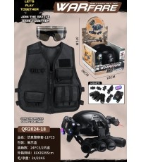 Little Policeman's Military Kit with Helmet