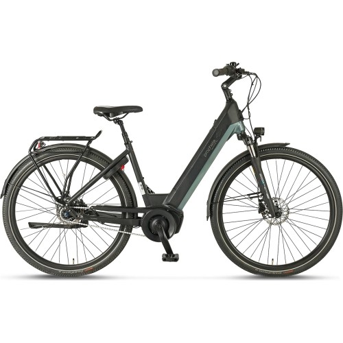 Rower elektryczny Prophete Geniesser 4.0 28" 7-biegowy, rozmiar ramy 19" (48 cm), czarno-zielony