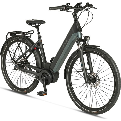 Rower elektryczny Prophete Geniesser 4.0 28" 7-biegowy, rozmiar ramy 19" (48 cm), czarno-zielony
