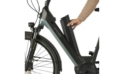 Rower elektryczny Prophete Geniesser 4.0 28" 7-biegowy, rozmiar ramy 19" (48 cm), czarno-zielony