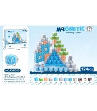 Magnetic Cubes Set, Magnetic bricks 124el.