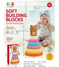 Coloured Soft Pyramid Teddy Bear
