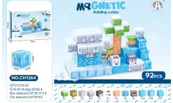 Magnetic Cubes Set, Magnetic bricks 92el.