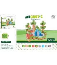 Magnetic Cubes Set, Magnetic bricks 106el.