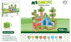 Magnetic Cubes Set, Magnetic bricks 106el.