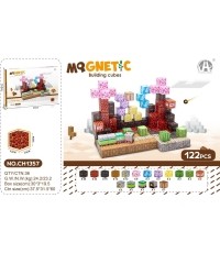 Magnetic Cubes Set, Magnetic bricks 122el.