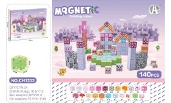 Magnetic Cubes Set, Magnetic bricks 140el.