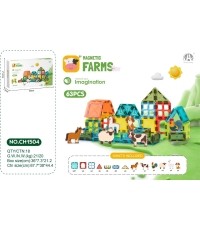 Farm Magnetic Block Set 63pcs.