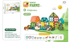 Farm Magnetic Block Set 63pcs.