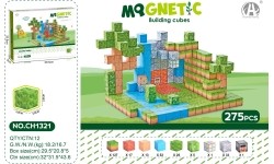 Zestaw magnetycznych kostek, 275 szt.