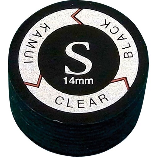 KamuiClear Black Cue Tip Soft 14mm