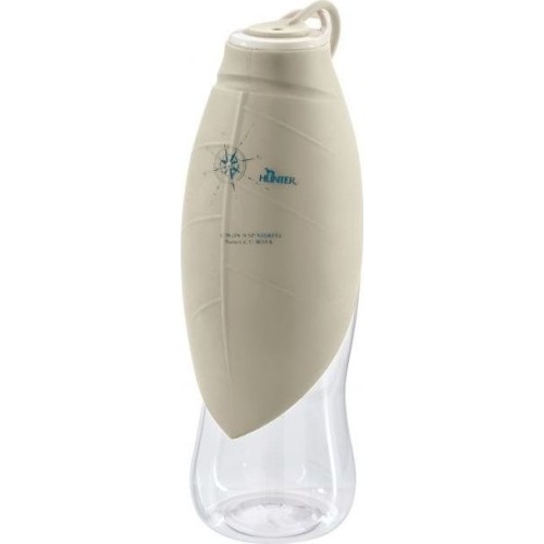 Silikonowa butelka Hunter Letter 550 ml z miską, beżowa