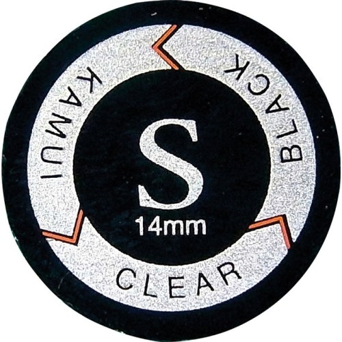 KamuiClear Black Cue Tip Soft 14mm
