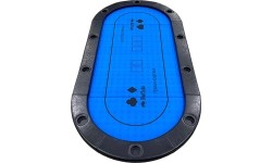 Buffalo foldable poker table top with cup holders