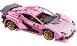 Sports Car Building Blocks Set, Pink, 702 pcs.