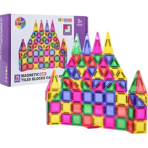 Set of Colorful Magnetic Blocks 75 pcs.