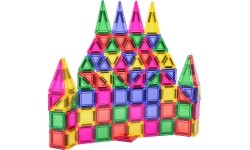 Set of Colorful Magnetic Blocks 75 pcs.