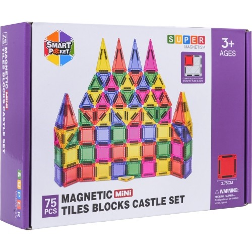 Set of Colorful Magnetic Blocks 75 pcs.