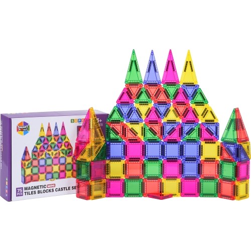 Set of Colorful Magnetic Blocks 75 pcs.