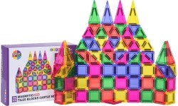 Set of Colorful Magnetic Blocks 75 pcs.