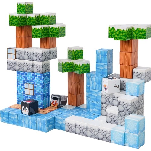 Set of Magnetic Cubes, Blocks, 113 pcs.