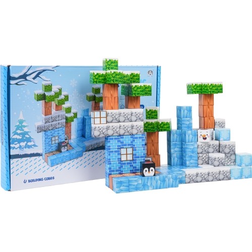 Set of Magnetic Cubes, Blocks, 113 pcs.