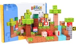 Set of Magnetic Cubes, Blocks, 84 pcs.