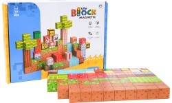 Set of Magnetic Cubes, Blocks, 84 pcs.