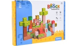 Set of Magnetic Cubes, Blocks, 84 pcs.