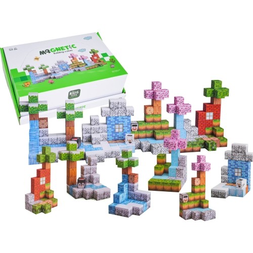 Set of Magnetic Cubes, Blocks, 384 pcs.