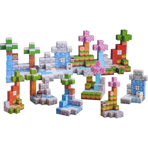 Set of Magnetic Cubes, Blocks, 384 pcs.