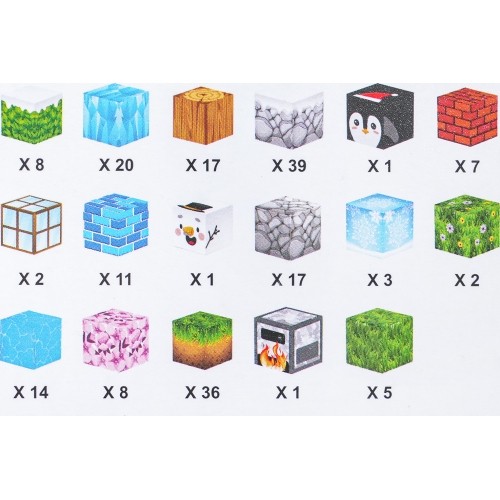 Set of Magnetic Cubes, Blocks, 384 pcs.