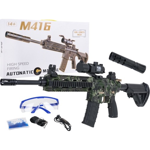 Karabinek na kulki wodne M416 z akcesoriami