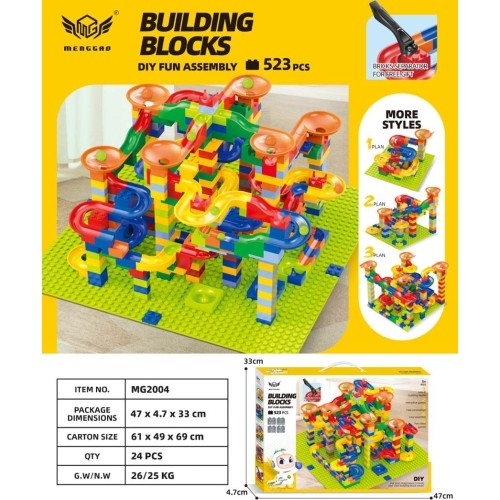 Set of coloured bricks Track Ball 523el.