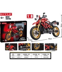 730el Red Motorcycle Brick Set.