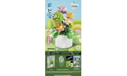 Brick set Bouquet with Pot 1059el.