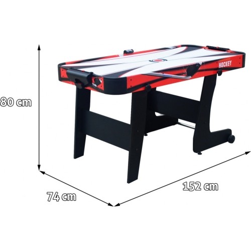 AirHockey Red Table 152x74x80 cm