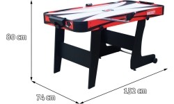 AirHockey Red Table 152x74x80 cm