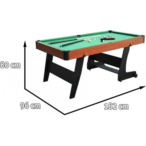 Pool table 6 FT 182x96cm