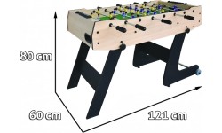 Football table 121x61x81 Folding Wood