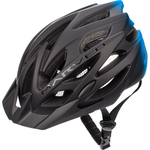 Kask rowerowy Meteor Marven - Czarny / niebieski
