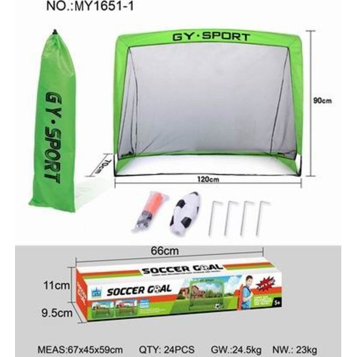 Folding Green Goal + Accessories
