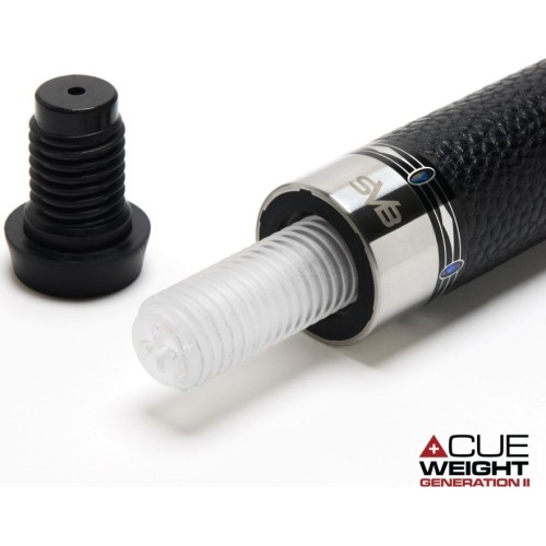 Billiard Cue, Pool, Cuetec Cynergy SVB Gen2, Black LTW,  3/8x14, 11.8mm