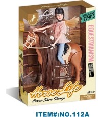 Doll with Horse + Accessories Set