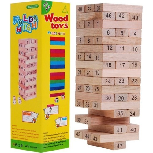 Duża drewniana Jenga