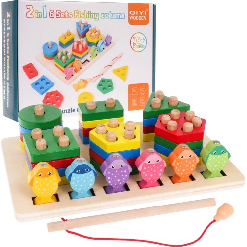 Wooden Puzzle + Fishing