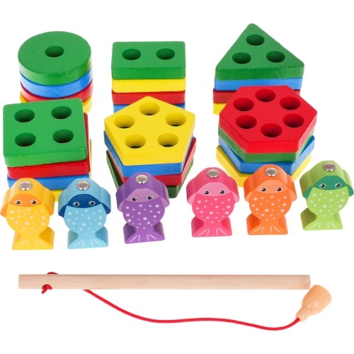 Wooden Puzzle + Fishing