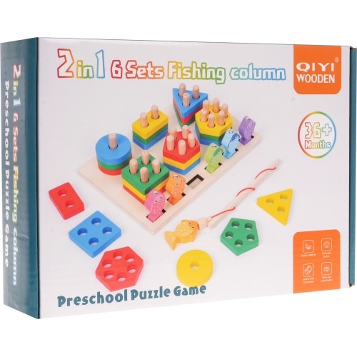 Wooden Puzzle + Fishing